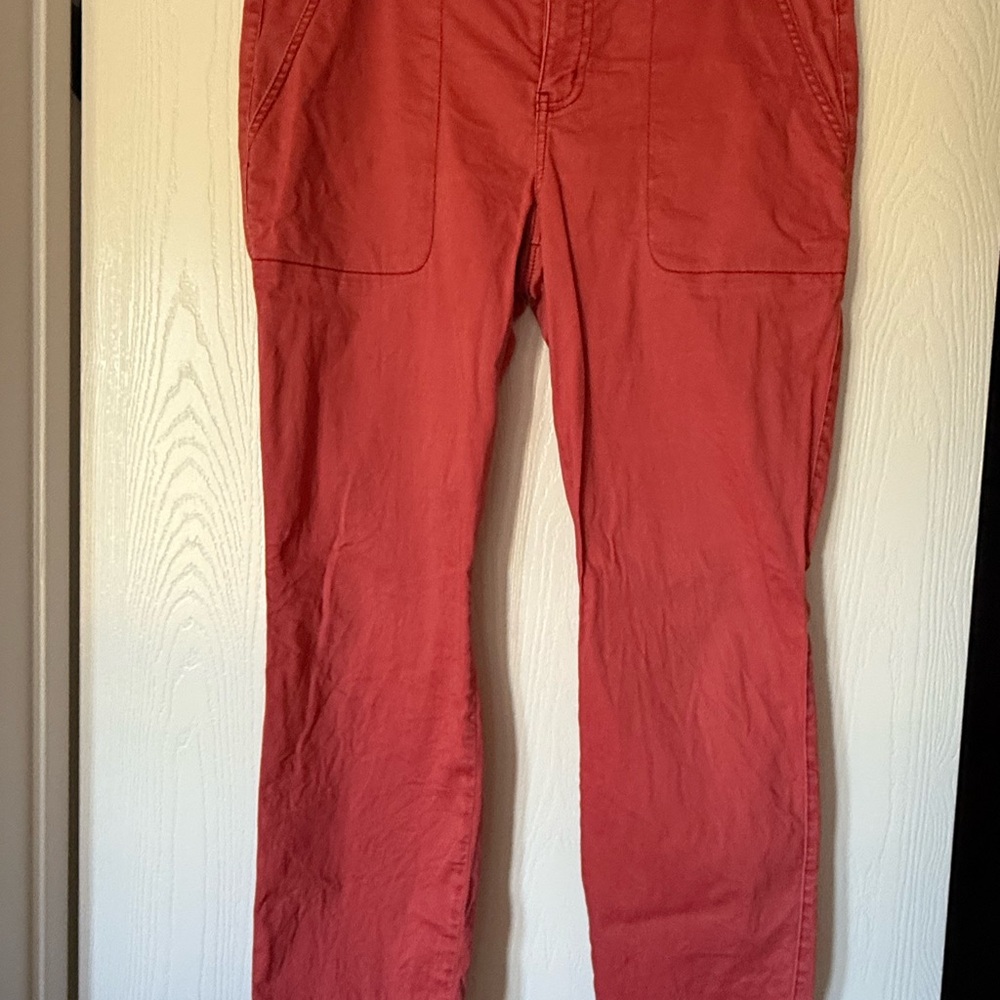 CAbi Women's Red Straight Leg Pants